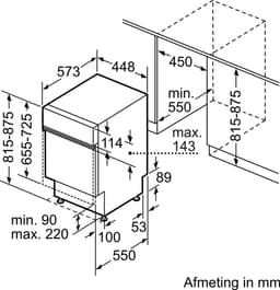 Bosch SPI4HMS49E - Serie 4 - Inbouwvaatwasser - 45 cm - Geborsteld staal - 45 cm - Energielabel E — thumbnail 2