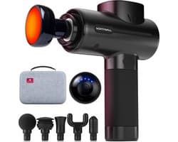 Northwall PRO - Massage Gun - Professioneel - Massage Apparaat - Massage Pistool Inclusief Koffer - 6 Opzetstukken incl. Infrarood Massagekop