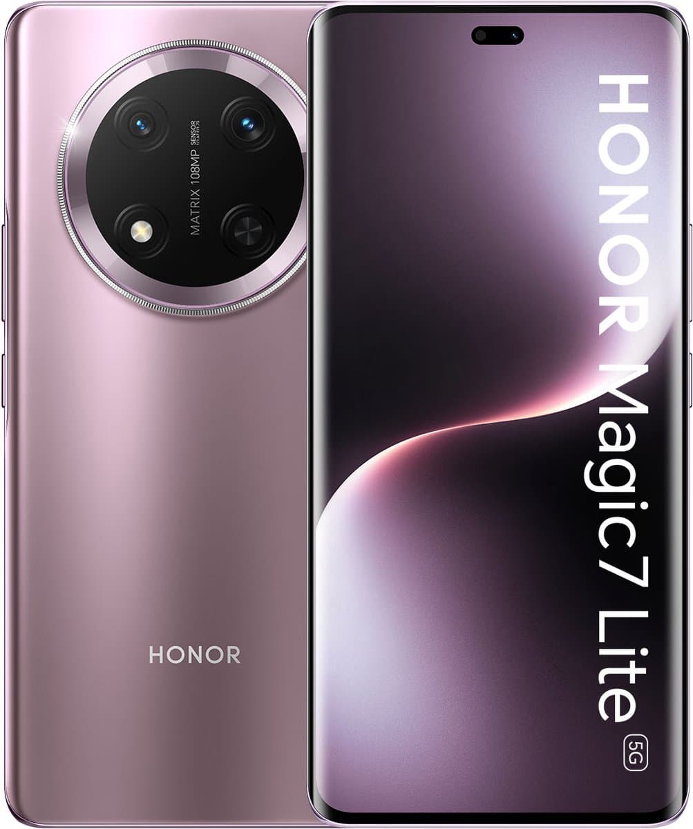 HONOR Magic7 Lite 5G - 512GB - Sunrise Purple (Paars) - 6600mAh Super Batterij - Valbestendig — afbeelding 1