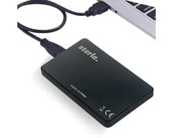 Externe 2.5" HDD / SSD Behuizing – Compacte Opslagoplossing met SATA III en USB 3.0 Aansluiting - Zwart
