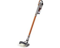 TurboTronic IQ9 Draadloze Steelstofzuiger - Steelstofzuiger zonder zak op accu - Oranje/Zilver