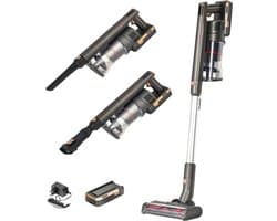 Aerovac - Draadloze Steelstofzuiger – 23 kPa Zuigkracht – 50 min Accuduur – 3 Zuigniveaus – Zakloos