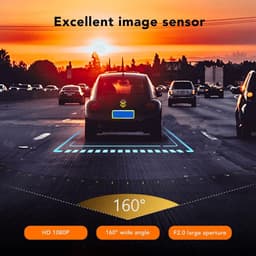 1080P Dash Cam zonder licht - Nachtzicht - Intelligente spraakbediening - 24 uur parkeerbewaking - Wifi - Mobiele telefoonverbinding - 160° groothoek . — thumbnail 3