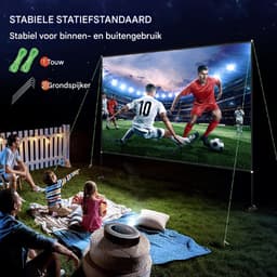 Projector - Projector scherm - Projector screen - Beamer scherm - 150 Inch — thumbnail 4