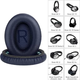Set Oorkussens geschikt voor Bose Koptelefoon – Bose Quietcomfort 35 ii Oorkussen – QC2/QC15/QC25/QC35/Soundtrue/Soundlink Around-Ear ii – AE2Blauw — thumbnail 5