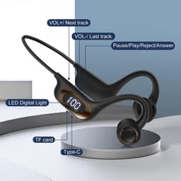Lexium Bone Conduction Headphone - Sporthoofdtelefoon - Koptelefoon voor Sport - Open Ear Koptelefoon - Sport Koptelefoon — thumbnail 5