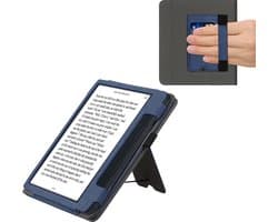 kwmobile e-reader hoesje geschikt voor Amazon Kindle Oasis 10. Generation hoes - E reader flip case van kunstleer - Ereader cover met stand - Opkomende Zon design in grijs