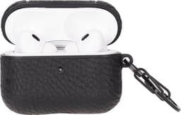 Charmant Style - Airpodshoesje leer -Airpods case -Airpods hoesje leer- Leren hoesje geschikt voor Apple Airpods Pro 2 en 1 - Leren - Beschermend Hoesje- Zwart — thumbnail 3