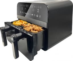 Comfy Nest - Dubbele Airfryer XXL - CN-AFD45NB - 2400W - Duo Airfryer - Zwart - 9L — thumbnail 3