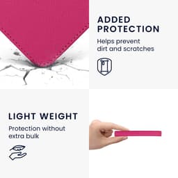 kwmobile flip cover geschikt voor Kobo Clara BW / Colour - Case met magnetische sluiting en handvat - Hoes voor e-reader in neon roze - design — thumbnail 3