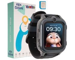 4G Smartwatch kinderen - GPS Horloge kind - HD Videobellen & Stappenteller - Speelgoed - Incl Simkaart