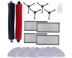 Accessoirespakket voor Roborock S8/Roborock S8 Plus - Filter/Dweil/Zijborstel/Afzuigrol
