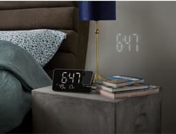 Projectorklokradio - THOMSON - Zwart - FM-radio - Temperatuur - Vochtigheid - Dubbel alarm - USB-C - Voeding 230V — thumbnail 5