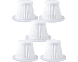 5x Auto stofzuiger filter wasbaar (39 x 52mm) geschikt voor kruimelzuiger / mini zuiger