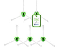 DEGG® - Zijborstel - Geschikt voor iRobot roomba i7 i7+ i8 i8+ i1 i1+ i3 i3+ i4 i4+ i5 i5+ i6 i6+ e5 e6 e7 - Geschikt voor iRobot roomba onderdelen - Roomba spinners - 5 STUK(S)