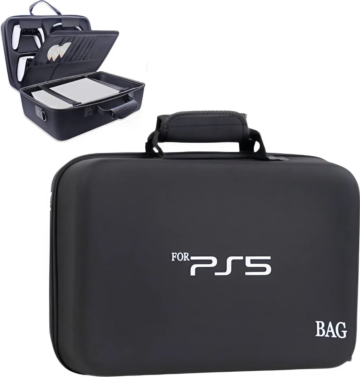 Tobey's PS5 Tas - Zwart - Luxe Uitvoering - PS5 Koffer - Stevige Case - PS5 Accessoires — afbeelding 1