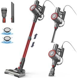 Yisora - Steelstofzuiger met snoer - Steelstofzuigers - 3 in 1 Stofzuiger zonder zak - Handstofzuiger met steel - 3 verschillende opzetstukken - 600W - Rood - 23Kpa- ultra licht — thumbnail 1