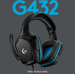Logitech G432 - Bedrade Gaming Headset - Multiplatform - Blauw — thumbnail 4