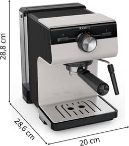 Krups Authentic C40 XP381B - Pistonmachine - Inclusief Melkopschuimer - Compact - Stijlvol Design - Geschikt voor Espresso en Latte — thumbnail 3