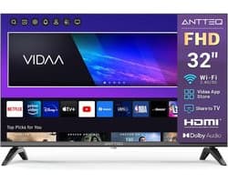 ANTTEQ L32 Smart TV – 32 Inch (81 cm) – Full HD Smart TV met VIDAA & Triple Tuner