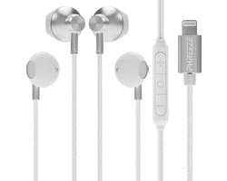 Bedrade Oordopjes geschikt voor iPhone oortjes - Bedraad - 2 Stuks - Werkt Direct - Geschikt voor Apple Lightning ( 14, 13, 12, 11, X, Pro Max Xs ) Oordoppen met Draad