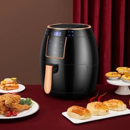 Airfryer - Heteluchtfriteuse - 5,5L - 1500W - Touchscreen - Zwart — thumbnail 7