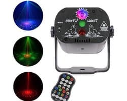 DJ Laser • Lichtshow • 60 Patronen • Reageert op Geluid • LED • Strobe • RGB • Stage • DJ Gear • DJ Stage • Dansvloer • Afstandbediening
