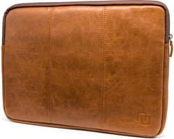 NEGOTIA Vintage Abbey - Leren Laptophoes 13.3 inch - Case & Sleeve - Laptop Hoes geschikt voor MacBook Air 13 inch - Bruin