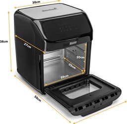 MaxxHome Airfryer - Hetelucht friteuse - XXL - Heteluchtfriteuse 12 Liter - 8 Programma's - 1800W - Extra tools en receptenboekje — thumbnail 7