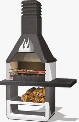 Sarom Fuoco - Betonnen barbecue - Prometeo - Houtskool en hout - 125 x 64 x 215,5 cm — thumbnail 4