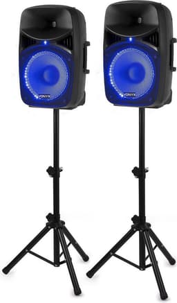 Geluidsinstallatie - Vonyx VPS122 actieve 800W Bluetooth geluidsinstallatie met mp3 speler — thumbnail 1