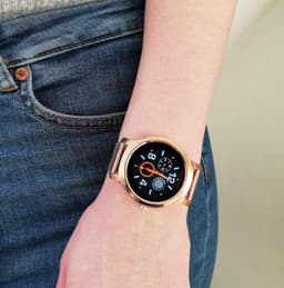 Belesy® SMART - Smartwatch Dames - Smartwatch Heren - Horloge - Stappenteller - 1.3 inch - Kleurenscherm - Full Touch - Bluetooth Bellen - Roségoud - Staal — thumbnail 12