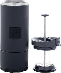 Planetary Design - Serie BruTrek OVRLNDR - French press - Koffie - Camping - Outdoor - Hiking - Cafetière - Mat Zwart - Afneembare onderkant voor makkelijke reiniging - 710ml — thumbnail 1