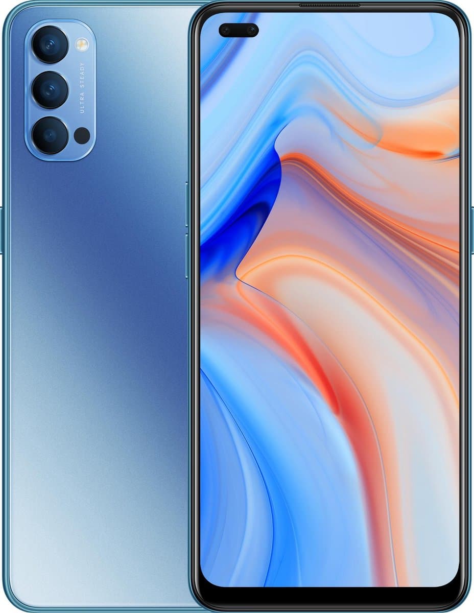 OPPO Reno4 5G Galactic Blue — afbeelding 1