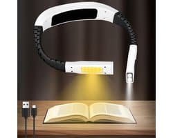 Oplaadbare Nekleeslamp met 4 Onafhankelijke Lichtbronnen en Instelbare Kleurtemperaturen