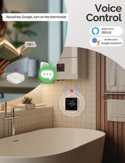 Slimme Thermostaat voor CV-ketel en Vloerverwarming - Zigbee - App & Spraakbediening — thumbnail 4