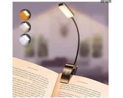 Leeslampje voor Boek - Loeplamp voor in Bed - Lamp met Klem - Flexibel