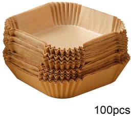 Airfryer papieren voering Non Stick folie Waterdicht vetvrij 100 stuks — thumbnail 3