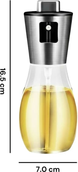 Flow Goods Olijfolie Sprayer – Luxe Sprayer met Trechter – Olie Spray - Navulbaar Olie Glas – 200 ML – Cooking Spray - BBQ Accesoires – Airfryer — thumbnail 8