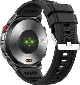Knobbout 1.46”(3.7cm) GPS Outdoor Smartwatch – 6 Satelliet Positionering - Kompas & Hoogtemeter -LED-zaklamp - Hartslag & SpO₂, 30 m Waterdicht - 540mAh Batterij, Bluetooth 5.3- Zwart — thumbnail 4