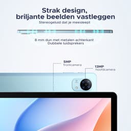 POCKAM P10 Pro - Tablet - 48 GB RAM (8+40 GB) + 128 GB ROM (2 TB/TF) - Android 16 - 10,1 inch HD 120 Hz - 8800 mAh - Gemini AI - T7250 Octa Core - Face ID - Dubbele luidsprekers, complete accessoirebundel met toetsenbord en stylus — thumbnail 8