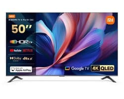 Xiaomi TV A Pro 2026 50 inch (127 cm) - 4K QLED - Smart TV met Google TV - Dolby Audio & DTS:X - HDMI 2.1 - CI+ slot - Google Cast