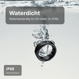 Kuno Ring 2 – Smart Ring – Slaapmonitor – Hartslag & Activiteitentracker – Stappen & Calorieën Meten – Zonder Abonnement – Waterbestendig – Goud – Maat 10 — thumbnail 5