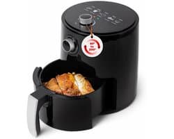 Aura® Mini airfryer - Airfryer - Airfryer klein - Zwart - ‎27cm x 27cm x 32cm