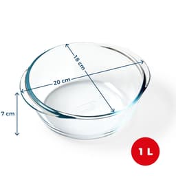 Pyrex - Ovenschaal - Rond 20x18x7 cm — thumbnail 4