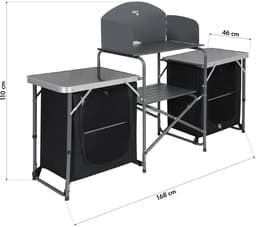 Nils Camp - NC3042 - Opvouwbare Kampeerkast - Windbescherming - Aluminium - 600D Oxford — thumbnail 3