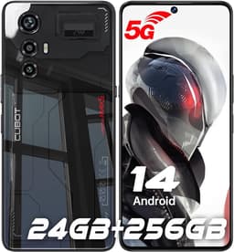 CUBOT Max 5 Smartphone - 24 GB RAM + 256 GB ROM - Android 14 - 5100 mAh - 6,95 in IPS - 5G Dual SIM - Zwart — thumbnail 1
