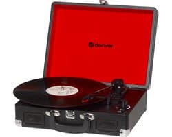 Denver Platenspeler - Ingebouwde Speakers - Incl. PC Software - Auto-stop - Retro - VPL120 - Zwart