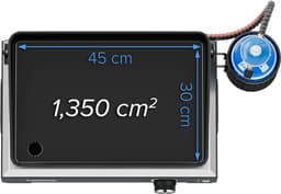 Campingaz Sigma 1 CV bakplaat - 1.350 cm² kookoppervlak – Blue Flame brander voor optimale warmteverdeling – Basaltgrijs — thumbnail 2