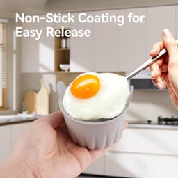 6 Stuks Silicone Vormen Voor Airfryer Muffin En Ei Vormen Herbruikbare Ovenvormen Anti-Aanbak Voor Muffins Pudding En Bakken Geschikt Voor Airfryer En Oven — thumbnail 2